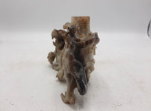 Load image into Gallery viewer, A black and white jade vase and cover 19th century