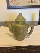 Load image into Gallery viewer, SMALL GREEN JADE TEAPOT AND COVER QING DYNASTY, 19TH CENTURY.