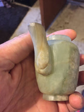 Load image into Gallery viewer, SMALL GREEN JADE TEAPOT AND COVER QING DYNASTY, 19TH CENTURY.