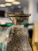 Load image into Gallery viewer, A pair of late Victorian silver novelty owl vases, Sydney Blunt & Frederick Dendy Wray, London.