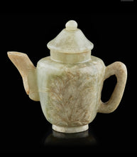 Load image into Gallery viewer, SMALL GREEN JADE TEAPOT AND COVER QING DYNASTY, 19TH CENTURY.