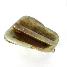 Load image into Gallery viewer, An archaistic Taotie jade buckle with gold gilding