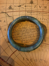 Load image into Gallery viewer, Chinese Spinach Jade bangle of plain tubular form.