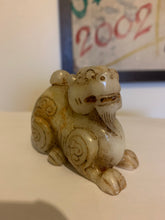 Load image into Gallery viewer, A nephrite/jade carving of a foo dog..