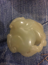 Load image into Gallery viewer, Chinese nephrite/jade carving of a recumbent dog.