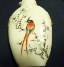 Load image into Gallery viewer, A Chinese Republic porcelain snuff bottle With Gold Handles Signed To Base.