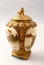 Load image into Gallery viewer, Meiji Period Japanese Satsuma KORO 2 handled , Shimazu Mon seal & label