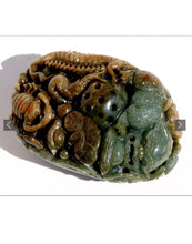 Load image into Gallery viewer, Chinese Jade Carving 5 poison animals ( protection) 19th Century