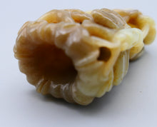 Load image into Gallery viewer, Chinese nephrite jade carving of flowers around a central container