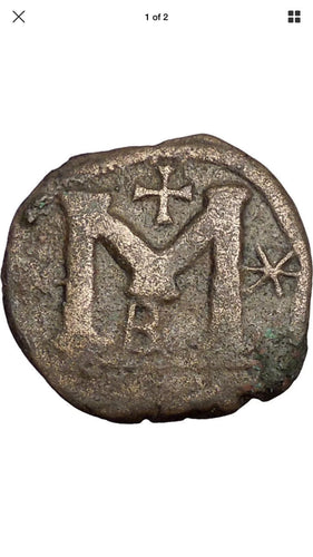 Byzantine Empire  Barbarous, possibly Celtic Issue !  Justinian I 'The Great' - Emperor: 1 August 527 - 14 November 565 A.D. -  Bronze Follis 27mm (10.62 grams) Barbarous type, as Constantinople mint, circa 527-565 A.D..