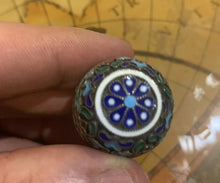 Load image into Gallery viewer, A Vintage Russian Silver cloisonné enamel miniature egg.