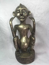 Load image into Gallery viewer, Antique Silver over copper Timor Indonesia Totem Statue 9&#39;&#39;