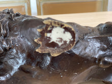 Load image into Gallery viewer, Art Bronze Roaring Lion Figurine Sculpture