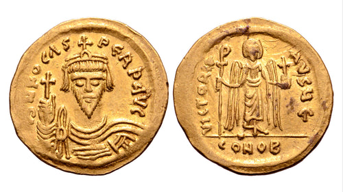 Phocas AV Solidus. Constantinople, AD 602-610..