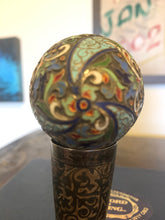 Load image into Gallery viewer, Russian silver cloisonne Enamel Easter Egg by Grigory Sbetnayev, Moscow Circa 1893..
