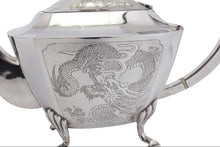 Load image into Gallery viewer, EARLY 20TH CENTURY CHINESE EXPORT SILVER THREE-PIECE TEA SERVICE, HONG KONG CIRCA 1930