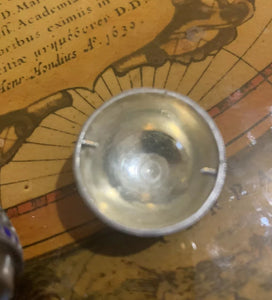 A Vintage Russian Silver cloisonné enamel miniature egg.