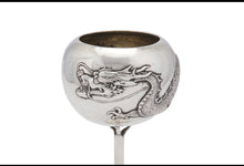 Load image into Gallery viewer, early 20th century Chinese Export silver footed cup, Canton circa 1910 retailed by Luen Wo of Shanghai