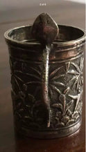 Load image into Gallery viewer, Burmese or Indian style solid silver miniature cup cobra handle