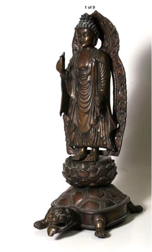 A bronze figure of the Buddha 19th Century