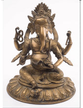 Load image into Gallery viewer, A bronze figure of Ganesha 20th Century