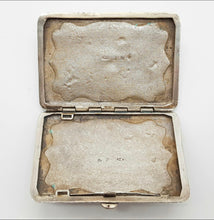 Load image into Gallery viewer, Russian  Cloisonné Enamel Solid Silver Cigarette Case boxed.