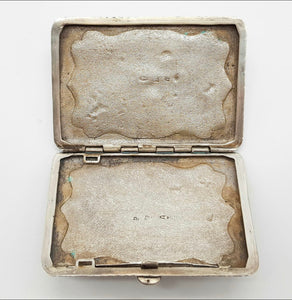 Russian  Cloisonné Enamel Solid Silver Cigarette Case boxed.