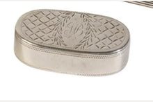 Load image into Gallery viewer, Antique Silver Snuff box &amp; a Patch bx 1800s.