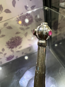 SE Asian Silver Repose Rose Water Sprinkler Circa 1850-1880