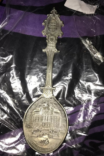 1986 LIMITED EDITION SCHLOSS LINDERHOF PEWTER SPOON Anno Domini JARESLOFFEL.