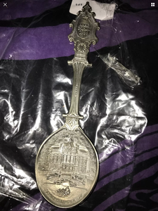1986 LIMITED EDITION SCHLOSS LINDERHOF PEWTER SPOON Anno Domini JARESLOFFEL.