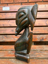 Load image into Gallery viewer, A 19th century African tribal carved wood stylised figure.