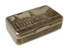 Load image into Gallery viewer, A Russian silver cushioned-rectangular snuff box with niello work ,Anip Kuzmichev 1881 Moscow