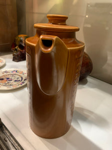 Vintage Hornsea Brown 'Saffron' Coffee Pot, 1976