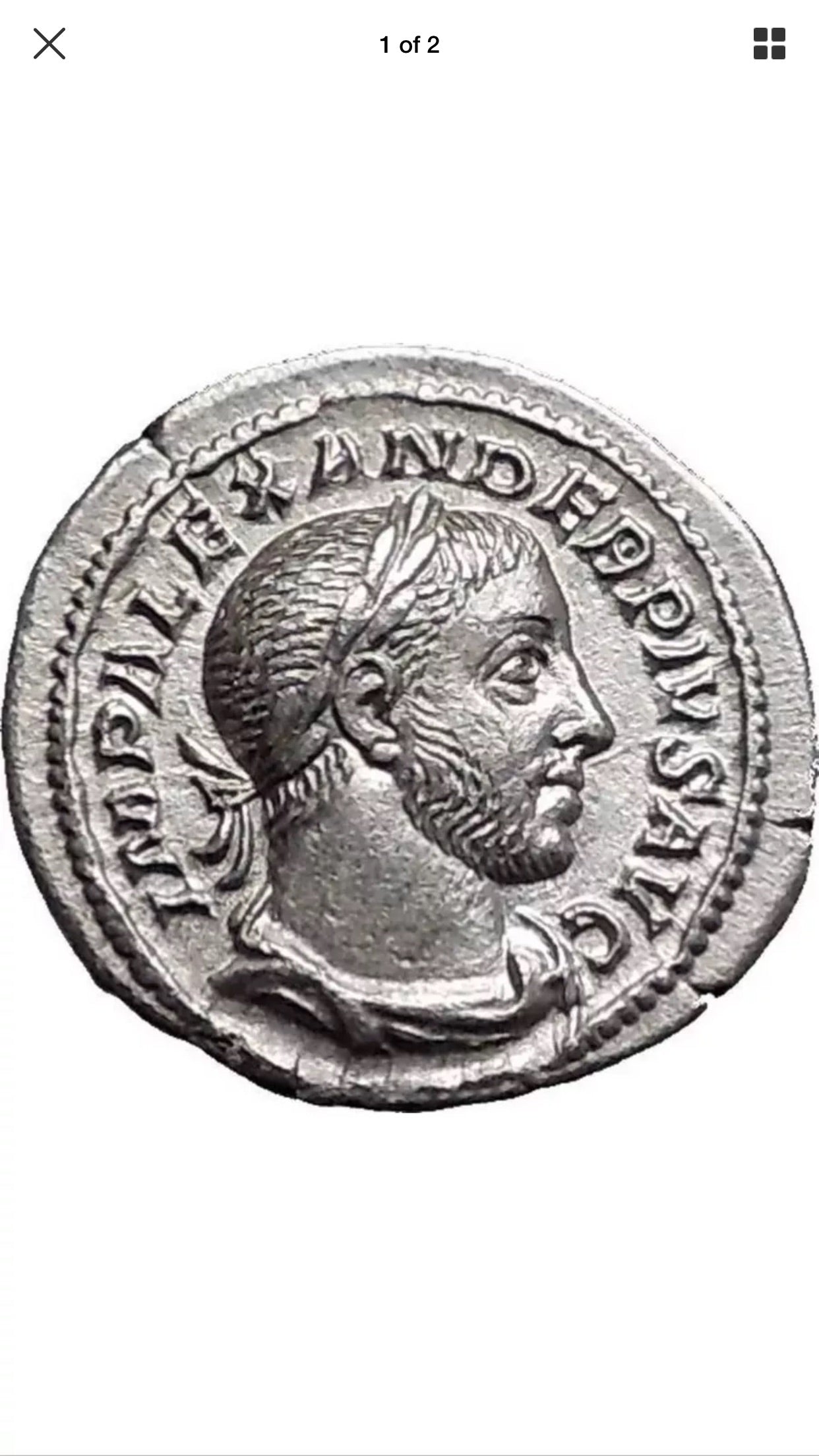 ローマ帝国セウェルス・アレクサンデルAD 222–235の デナリウス銀貨