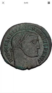 Maximinus II 'Daia'- Roman Emperor: 308-313 A.D. -  Bronze Follis 25mm (7.55 grams) Alexandria mint: 311-312 A.D..