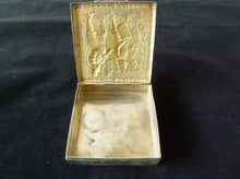 Load image into Gallery viewer, A German silver square musicians trinket box