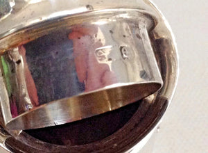 Antique Silver part embossed Edward VII Pepper pot by Henry Mathews , Birmingham 1904.