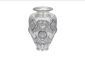 A mid-20th century Iranian (Persian) silver vase, Isfahan circa 1950 by Abbas