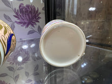 Load image into Gallery viewer, A Sevres Coffee Can, C1765-75, finely Painted and Gilt Trellis Flower Trails with Blue and Fawn Ribbon and a Barr, Flight &amp; Barr Worcester Coffee Can