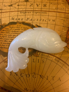 A Chinese carved  Jade fish.