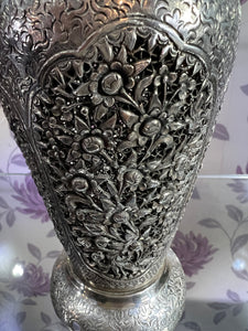 A Chinese silver vase mark of (Zhao), circa 1900