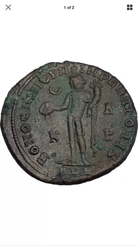Maximinus II 'Daia'- Roman Emperor: 308-313 A.D. -  Bronze Follis 25mm (7.55 grams) Alexandria mint: 311-312 A.D..