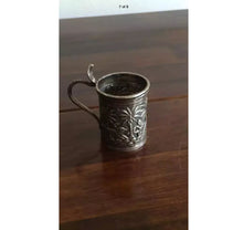 Load image into Gallery viewer, Burmese or Indian style solid silver miniature cup cobra handle