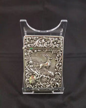 Load image into Gallery viewer, Antique Edwardian Silver Card Case, L.D Initials, Birmingham, W.J.H., Circa 1902.