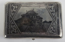 Load image into Gallery viewer, A 19th century(circa 1800s) Russian silver niello cigar box, possibly by Ivan Saltykov, Moscow, with Kokoshnik mark