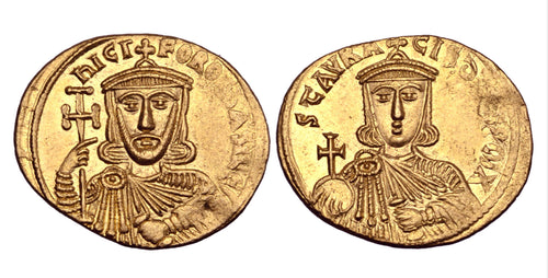 Nicephorus I, with Stauracius, AV Solidus..