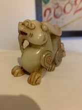 Load image into Gallery viewer, A nephrite/jade carving of a foo dog..