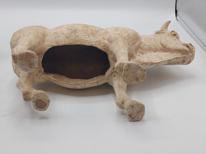 A painted pottery figure of an Ox. c. Tang dynasty (618-907)