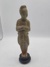 Load image into Gallery viewer, A straw-glazed figure of an attendant. c. Sui Dynasty (541-604)